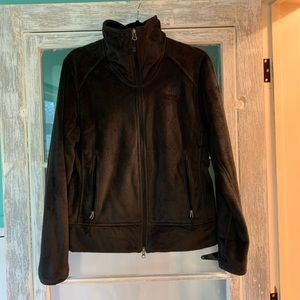 North Face zip Jet black